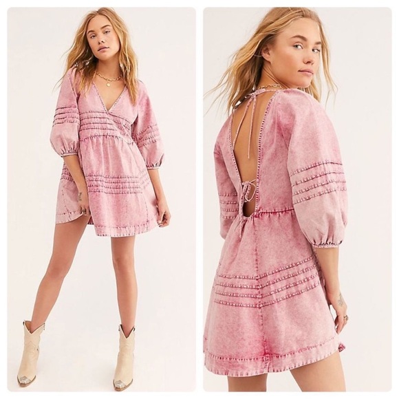 Free People Sweet Surrender Mini Dress Size Medium - Picture 2 of 6